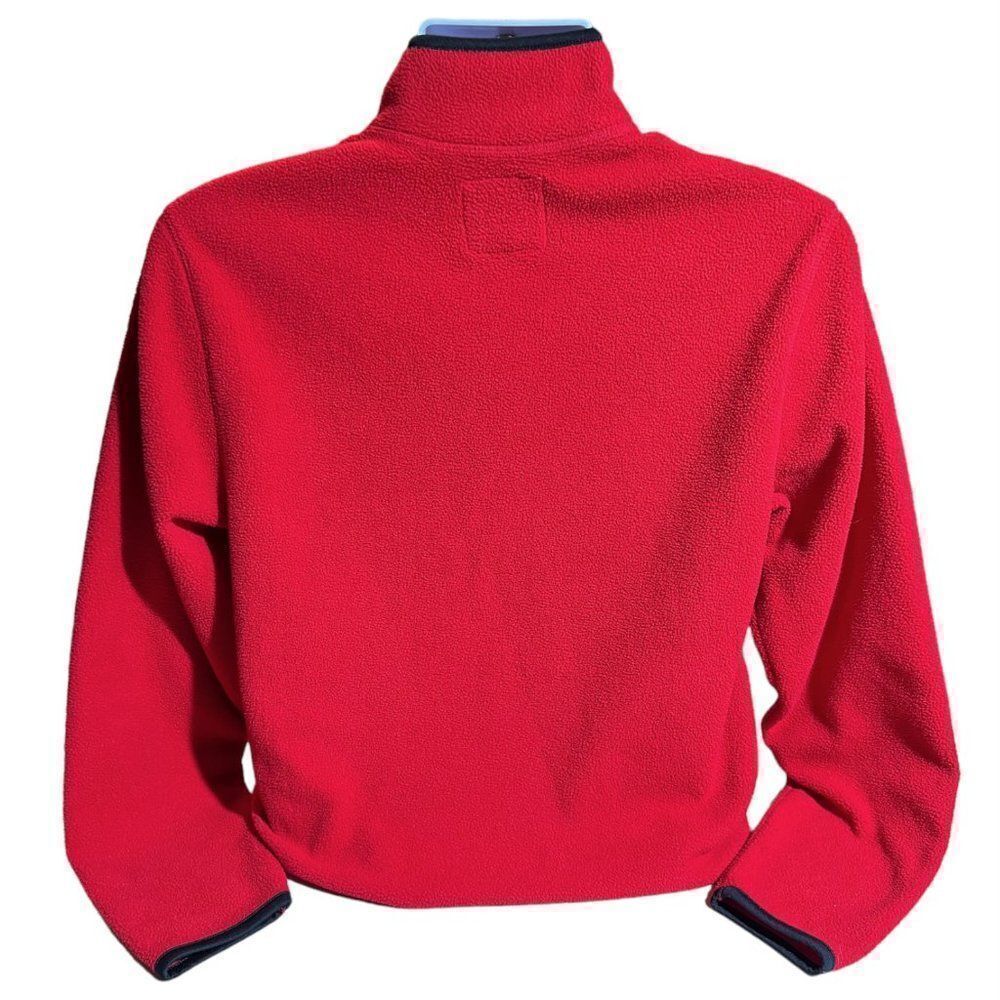 Old Navy Long-Sleeve Fleece Jacket, Robbie Red, 3/4 Sleeves, Men's Small EUC - Picture 3 of 9
